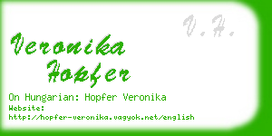 veronika hopfer business card